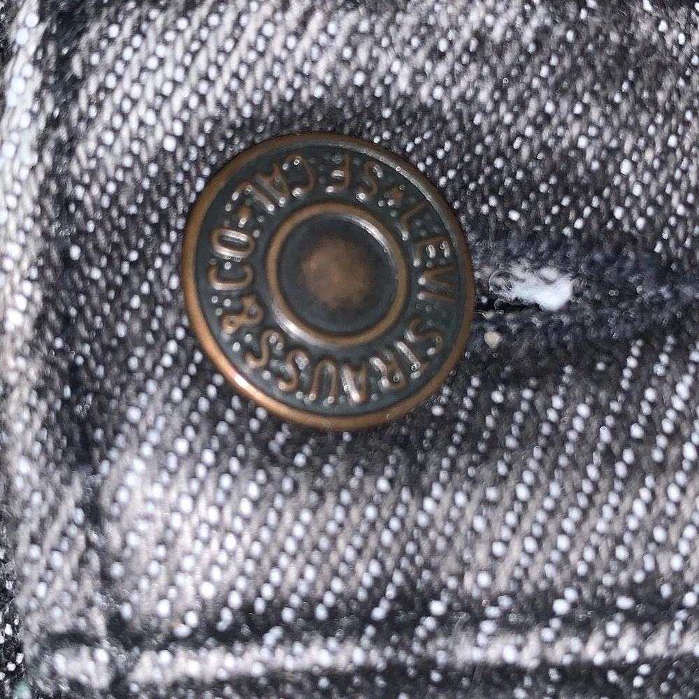 Vtg Levis Silver Medal Mens Straight Leg Stretch Jeans Faded Black Sz 42x30 USA‎